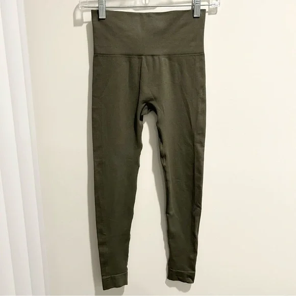 SET Active Sculptflex Leggings Olive Green Size XS/S - Picture 2 of 9